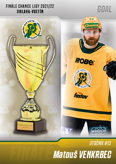 Venkrbec Matouš 22-23 GOAL Cards Chance liga Finále 2022 #FV-13