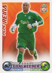 Reina Pepe 08-09 Topps Match Attax PL #145