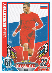 Berezutsky Vasili 2012 Topps Match Attax England #152
