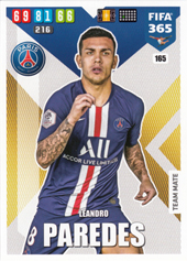 Paredes Leandro 19-20 Panini Adrenalyn XL FIFA 365 #165