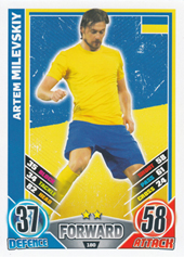 Milevskiy Artem 2012 Topps Match Attax England #180