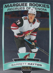 Hayton Barrett 19-20 O-Pee-Chee Platinum Marquee Rookies #181