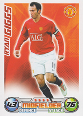 Giggs Ryan 08-09 Topps Match Attax PL #194