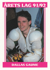 Gaume Dallas 92-93 Elitserien Årets Lag 91-92 #195
