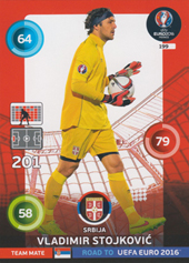 Stojković Vladimir 2016 Panini Adrenalyn XL Road to EURO #199