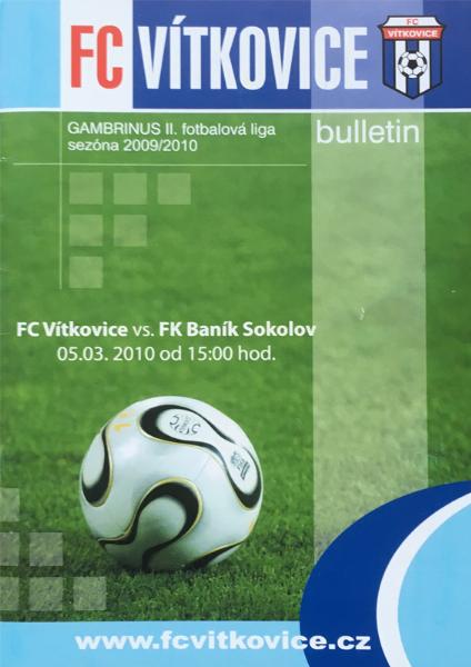 Zápasový bulletin Vítkovice-Sokolov (5.3.2010)