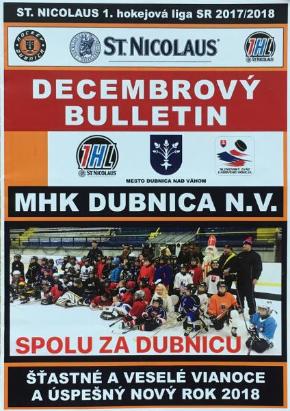 Zápasový bulletin Dubnica-HC Bratislava (27.12.2017)