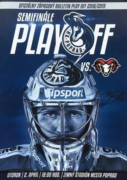 Zápasový bulletin Poprad-Banská Bystrica (2.4.2019)