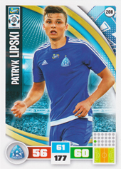 Lipski Patryk 16-17 Panini Adrenalyn XL Ekstraklasa #208
