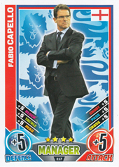 Capello Fabio 2012 Topps Match Attax England Managers #217