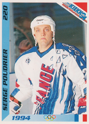 Poudrier Serge 1994 Finnish Jää Kiekko #220