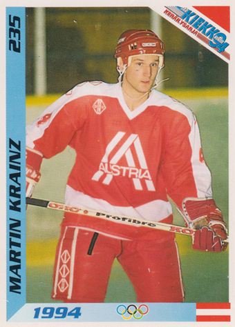 Krainz Martin 1994 Finnish Jää Kiekko #235
