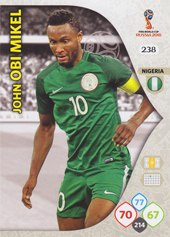 Obi Mikel John 2018 Panini Adrenalyn XL World Cup #238