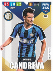 Candreva Antonio 19-20 Panini Adrenalyn XL FIFA 365 #240