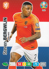 Bergwijn Steven 2020 Panini Adrenalyn XL EURO #242