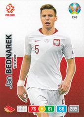 Bednarek Jan 2020 Panini Adrenalyn XL EURO #248