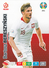 Bereszyński Bartosz 2020 Panini Adrenalyn XL EURO #251
