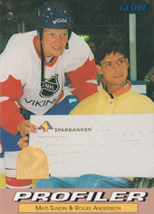 Sundin Andersson 1995 Semic Globe Profiler Special #251