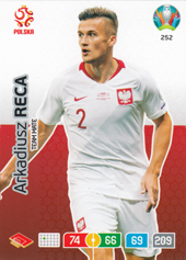 Reca Arkadiusz 2020 Panini Adrenalyn XL EURO #252
