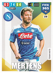 Mertens Dries 19-20 Panini Adrenalyn XL FIFA 365 #279