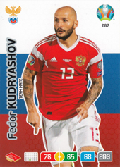 Kudryashov Fedor 2020 Panini Adrenalyn XL EURO #287