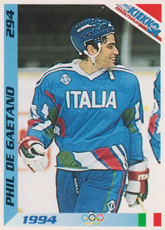 DeGaetano Phil 1994 Finnish Jää Kiekko #294
