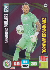 Malarz Arkadiusz 16-17 Panini Adrenalyn XL Ekstraklasa Topowy Bramkarz #294