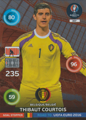 Courtois Thibaut 2016 Panini Adrenalyn XL Road to EURO Goal Stopper #307