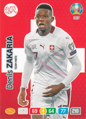 Zakaria Denis 2020 Panini Adrenalyn XL EURO #307