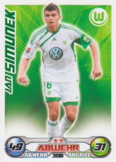 Šimůnek Jan 09-10 Topps Match Attax BL #308