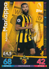 Mariappa Adrian 18-19 Topps Match Attax PL #311