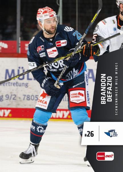 DeFazio Brandon 22-23 Playercards DEL #312
