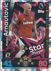 Arnautović Marko 18-19 Topps Match Attax PL Star Player #342