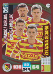 Tomasik Burliga Runje Wasiluk 16-17 Panini Adrenalyn XL Ekstraklasa Żelazna Ściana #348