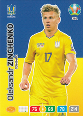 Zinchenko Oleksandr 2020 Panini Adrenalyn XL EURO #361