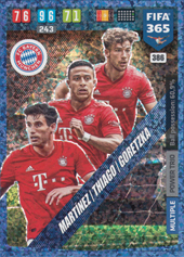 Martínez Alcântara Goretzka 19-20 Panini Adrenalyn XL FIFA 365 Power Trio #386
