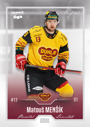 Menšík Matouš 22-23 GOAL Cards Chance liga Silver #406