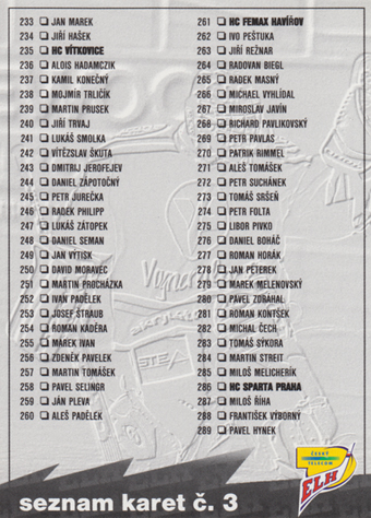 Seznam 3 00-01 OFS Cards Seznam karet #420