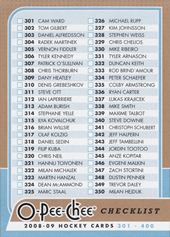 Checklist 08-09 O-Pee-Chee #499