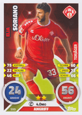 Soriano Elia 16-17 Topps Match Attax Extra BL Torjäger #599
