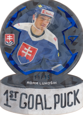 Lukošík Adam 2024 Hokejové Slovensko 1st Goal Puck Limited #GP-12