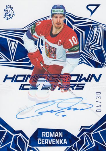 Červenka Roman 2025 Hokejové Česko Homegrown Ice Stars Blue Auto #HSS-RC