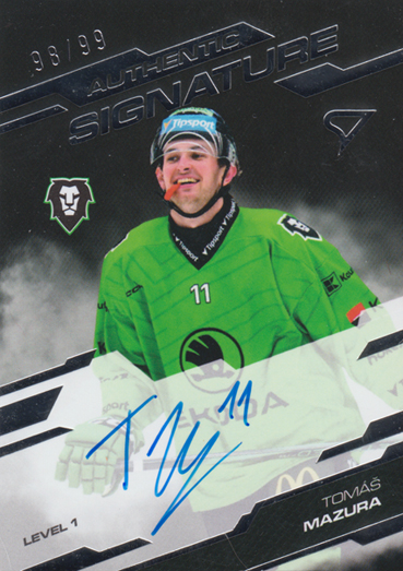 Mazura Tomáš 25-26 Tipsport Extraliga Authentic Signature Level 1 #SL1-TM
