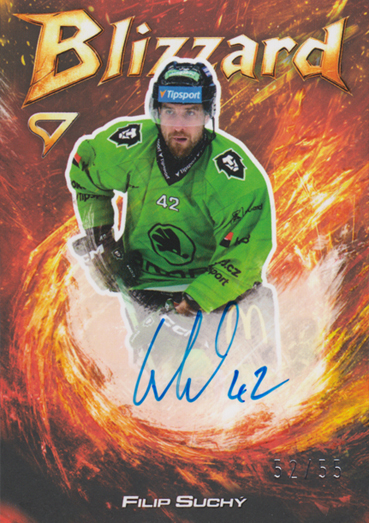 Suchý Filip 25-26 Tipsport Extraliga Blizzard Red Auto #BLS-FS