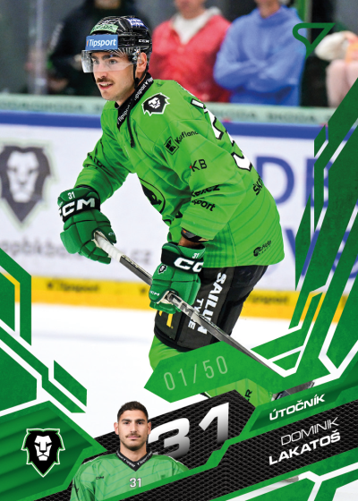 Laktoš Dominik 25-26 Tipsport Extraliga Green #119