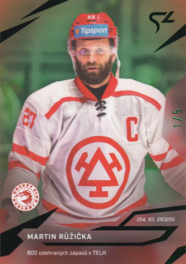 Růžička Martin 25-26 Tipsport Extraliga LIVE Green #L-08