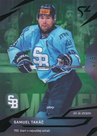 Takáč Samuel 25-26 Tipsport Liga LIVE Green #L-05