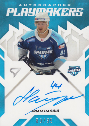Haščič Adam 25-26 Slovenská hokejová liga Autographed Playmakers #AP-AH