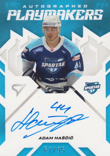 Haščič Adam 25-26 Slovenská hokejová liga Autographed Playmakers #AP-AH