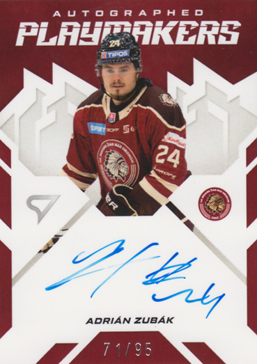 Zubák Adrián 25-26 Slovenská hokejová liga Autographed Playmakers #AP-AZ